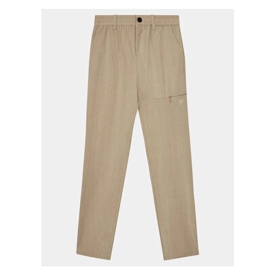 GUESS Текстилни панталони Long L4RB00 WFKR0 Бежов Regular Fit (Long L4RB00 WFKR0)