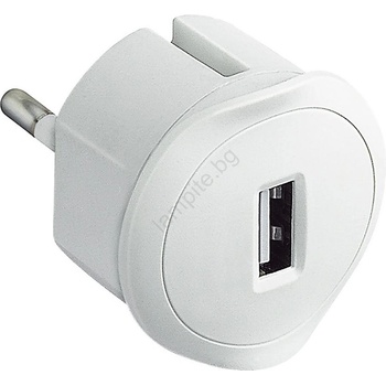 Legrand 50680 - Адаптер USB за контакт 230V/1, 5A бял (SM50680)