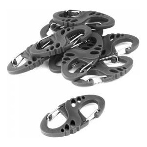 MIL-TEC - S-Hook Carbine Set - 10 pcs - Black - 13458402