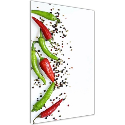 Vertikálny foto obraz sklenený Chilli papričky 50x100 cm