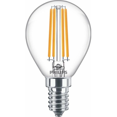 Philips LED žiarovka guľová E14 P45 6,5W = 60W 806lm 2700K teplé vlákno