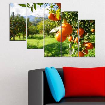 Vivid Home Картини пана Vivid Home от 5 части, Природа, Канава, 160x100 см, 7-ма Форма №0161