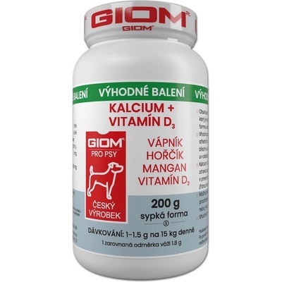Giom S ERA kalcium + D3- pes mačka 200 g