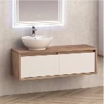 InterCeramic PVC шкаф за баня InterCeramic ICP 4540-120 - стенен модел с 2 чекмеджета, 120 см (ICP 4540-120)