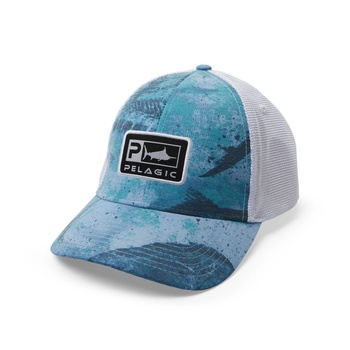 PELAGIC Шапка с козирка pelagic offshore open seas cap low profile trucker blue