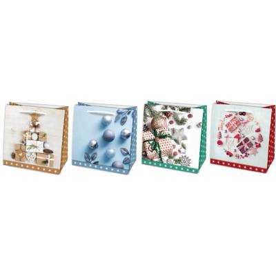 Taška pap."SQ" mini Quadro Vianoce