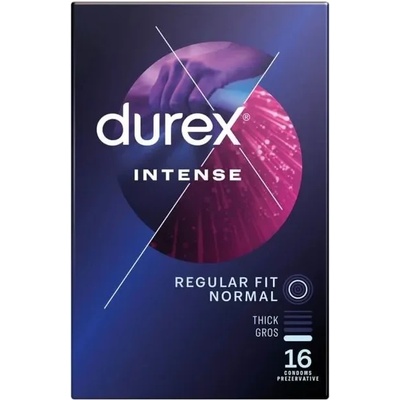 Презервативи с ребра и точки, 16 броя - Durex Intense (DUREX01008-2)