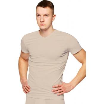 Pánské jednobarevné tričko s krátkým rukávem 218 Fabio tělová