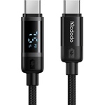Mcdodo Кабел BAT Series - Mcdodo (CA-5780) - USB-C → USB-C, 60W, цифров дисплей, 1.2m - Черен