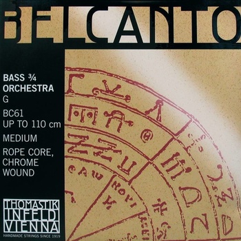 Thomastik Belcanto BC61 G Double Bass 3/4 Medium Струни за контрабас (THBC61)