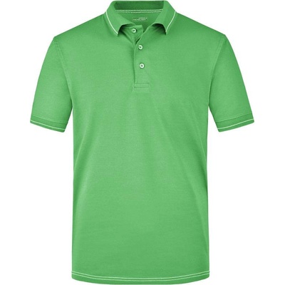 James & Nicholson JN 569 pánske žerzejové elastické polo zelené