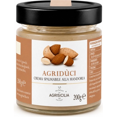Agrisicilia mandľový krém Agridùci 200 g Kartón 6 ks