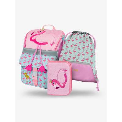 Розов училищен комплект Zippy - куфарче, моливник, чанта Baagl Flamingo BAAGL | Rozov | Момичешки | ONE SIZE