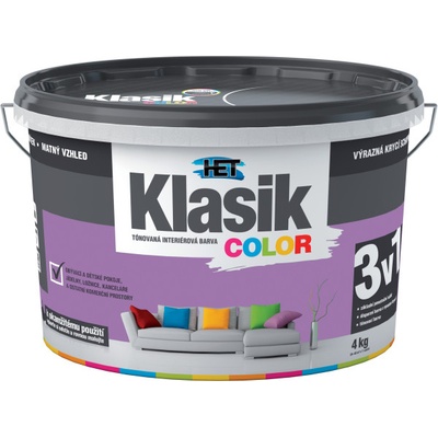 HET Klasik COLOR 4 kg 0347 Fialový orgovánový