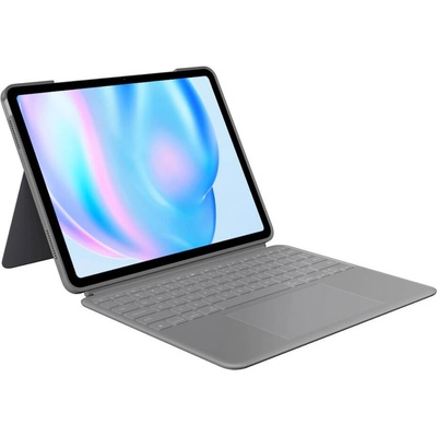 Logitech Combo Touch US - безжична клавиатура с тракпад и отделящ се кейс с поставка за iPad Air 13 (2024), iPad Air 13 (2025) (сив)