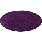 Ayyildiz Тъмнолилав кръгъл килим ø 200 cm Life - Ayyildiz Carpets (LIFE2002001500LILA)