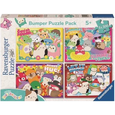 RAVENSBURGER Squishmallows 4x100 dílků