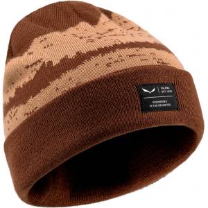 Salewa Зимна шапка (beanie) Salewa Logo Beanie - Earth Brown - размер One Size (904-6845-0211)