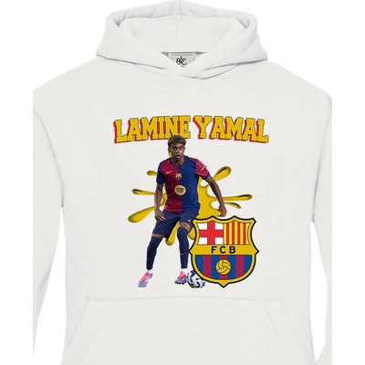 Dětská mikina Lamine Yamal Bílá