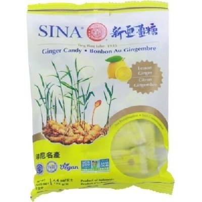 SINA zázvorové bonbony s příchutí lemon 125 g