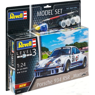 Revell slepovací model set Porsche 934 RSR Martini 1:24