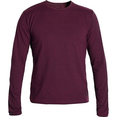 Pánské triko s dlouhým rukávem Singing Rock Rocklife S vínová