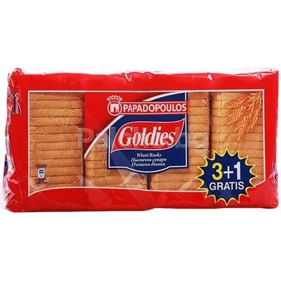 Papadopoulos Пшенични сухари 3+1 Goldies 510 гр (1712)