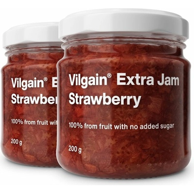 Vilgain Extra džem jahoda bez pridaného cukru Multipack 2 x 200 g