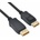 Roline Кабел Roline 11.04. 6020, от DisplayPort(м) към DisplayPort(м), 1m, черен, 10K@60Hz (11.04.6020)