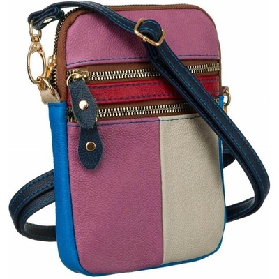 Dámska kožená crossbody kabelka na doklady a telefón CN424