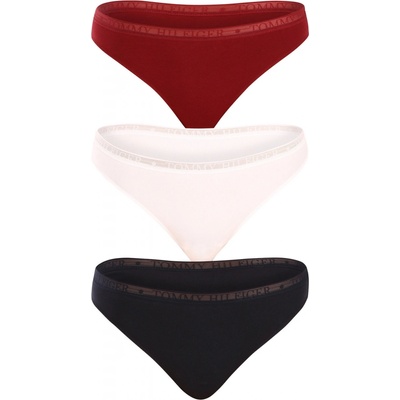 Tommy Hilfiger 3PACK dámske tangá nadrozmer viacfarebná UW0UW04890 0U4