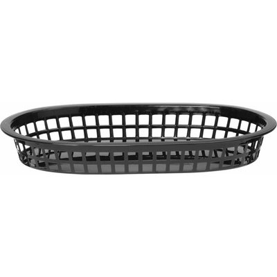 Košík na pečivo oválný, HENDI, Černá, 6 ks, 275x175x(H)38mm