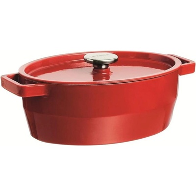 Pyrex KASTROL LITINOVÝ S POKL. PYREX 6L, 33X25CM, ČERVEN_hamashop