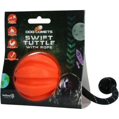Dog Comets guma míč s lanem 6 cm