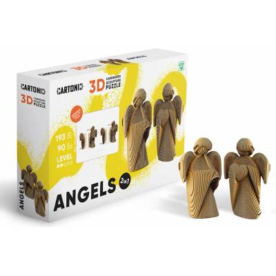 Cartonic 3D PUZZLE ANGELS 2v1, 193 ks