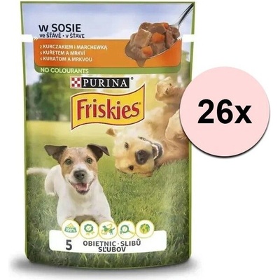 Friskies Adult kuře ve šťávě 26 x 85 g