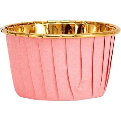 Cakesicq Košíčky na muffiny růžové s pevným okrajem 50x39mm 50ks