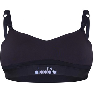 Diadora Women's Non Wired Medium Impact Sports Bra - Black