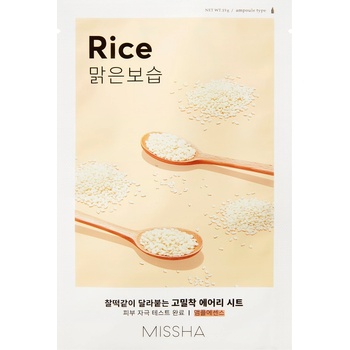 Missha Airy Fit Sheet Mask Rice Маска за лице дамски 19gr