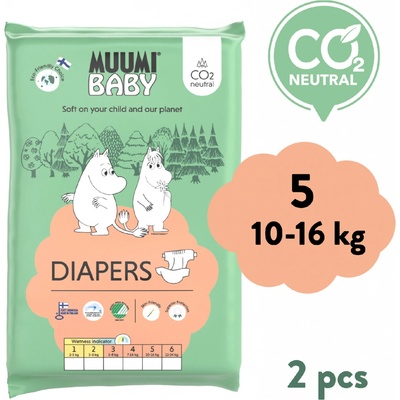 Muumi Baby 5 Maxi+ 10-16 kg 2 ks