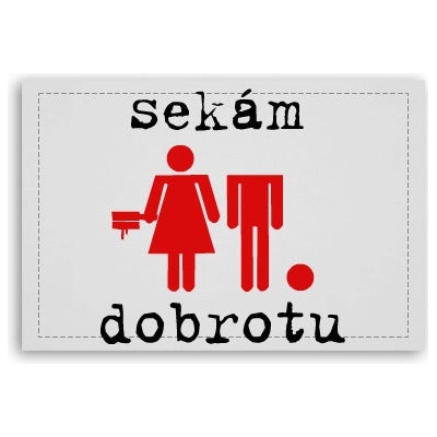 Fotoobraz 90x60 cm střední Sekám dobrotu