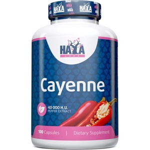 Haya Labs Cayenne, 800 mg, 100 капсули, Haya Labs (20808)