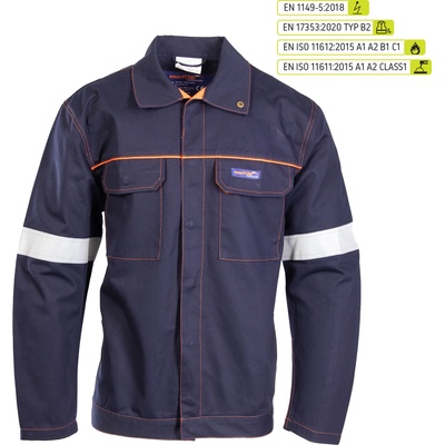 Polstar Удобно заваръчно яке със светлоотразителни елементи от памучна материя (aobl)