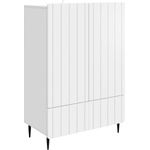 vidaXL Служебен шкаф Бяло 66 x 34, 5 x 97 см Инженерна дървесина (894435)