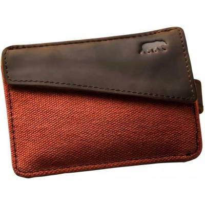 Alaskan Maker Látková mini vintage peněženka s kůží Handy Orange