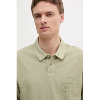 HUGO Памучна тениска с яка hugo (50535286)