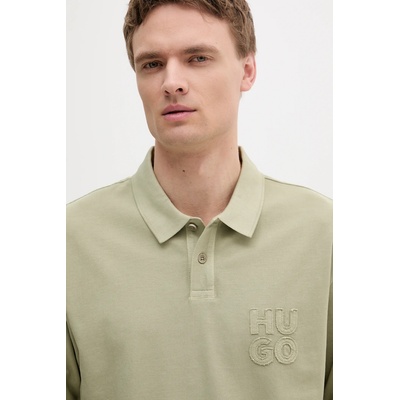 HUGO Памучна тениска с яка hugo (50535286)