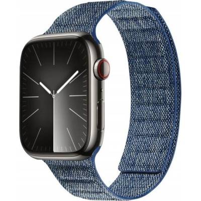 Crong Melange магнитна каишка за смарт часовник Apple Watch 44/45/46/49 мм, синя (CRG-44MEL-BLU) (CRG-44MEL-BLU)