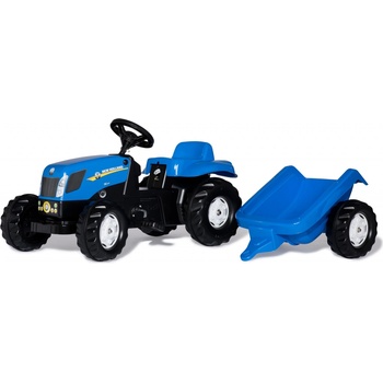 Rolly Toys Šľapací traktor New Holland T 7550 + vlečka