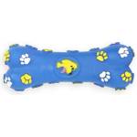 PET NOVA Играчка за куче - винилова свиреща костичка, синя 15см